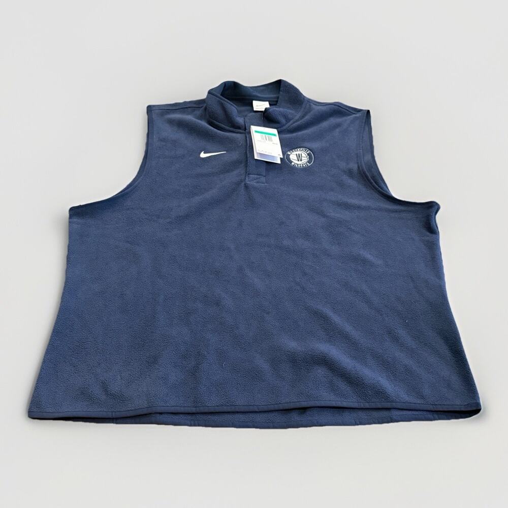 Nike Mens Therma-Fit Victory 1/2 Zip Vest Fleece XL Company Logo DA4965 NWT $68